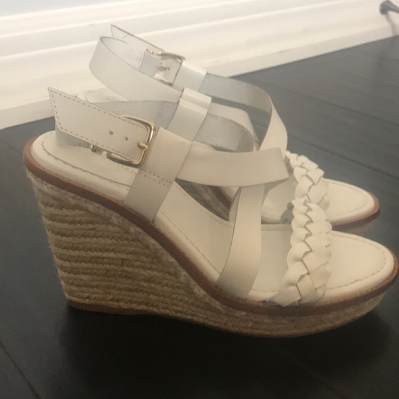 ANTONIO MELANI Shoes - Antonio Melani White Wedge Sandals